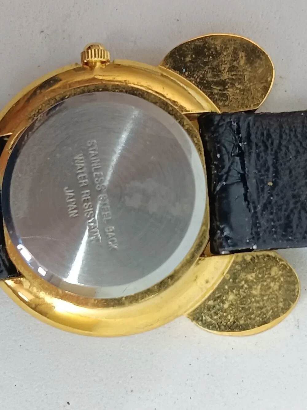 VINTAGE 1990s Disney Time Works Women's 28mm Mickey Mouse Ears Quartz Watch
